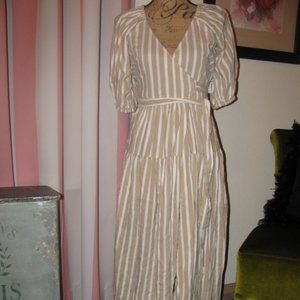 Striped Wrap Dress